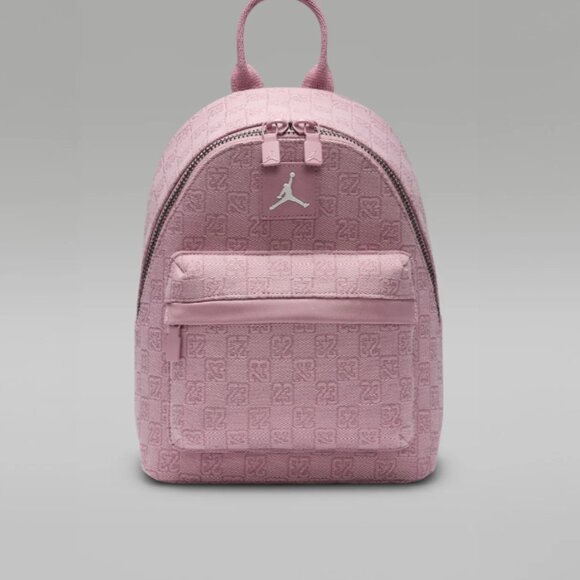 Nike Jordan Monogram Mini Backpack unisex Pink bag Brand New - Picture 2 of 6
